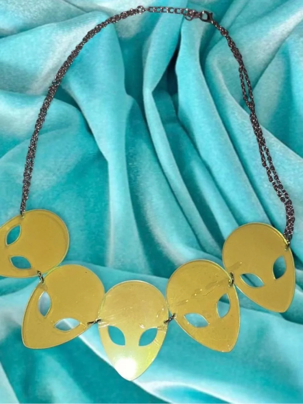 Neon Alien Necklace